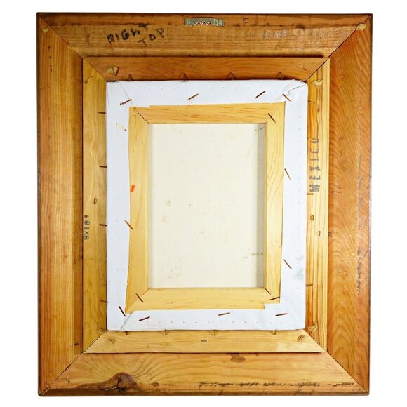 Robert Cox Signed 14x15" Oil Painting Pink Rose & Snapdragons Still Life - Picture 7 of 10